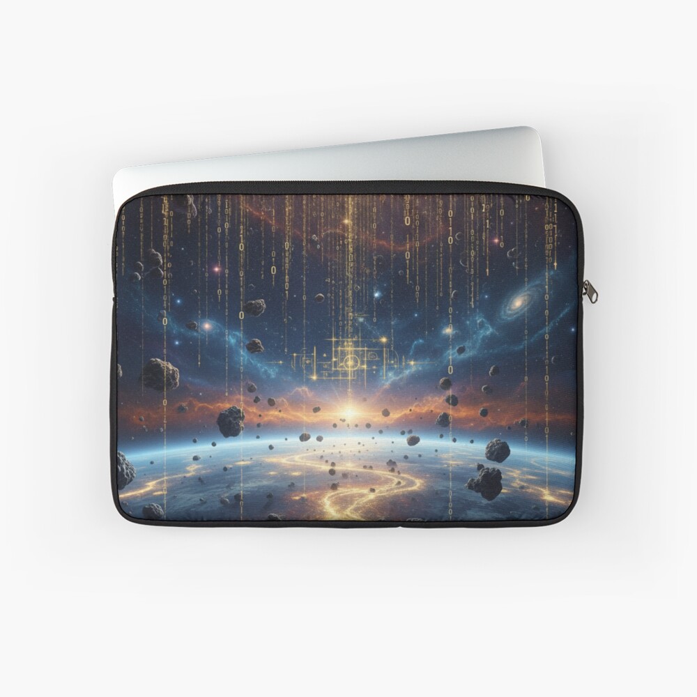 Cosmos Math Rain Laptop Sleeve